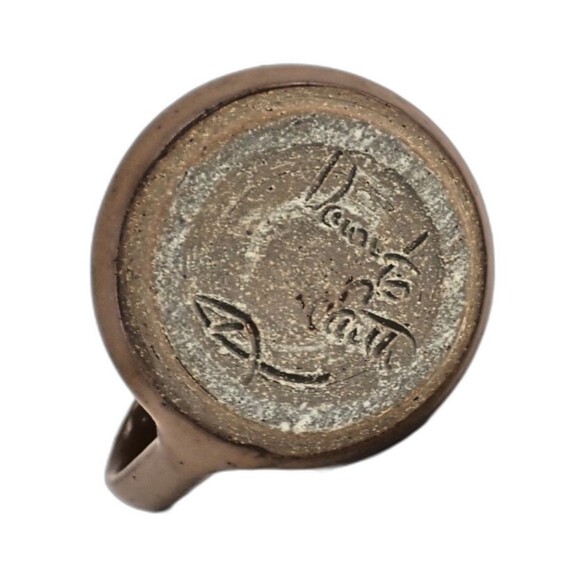 Hewlett Packard Col Signed Studio Art Pottery Coffee Mug Excellence in Scopes 5" - Picture 8 of 9